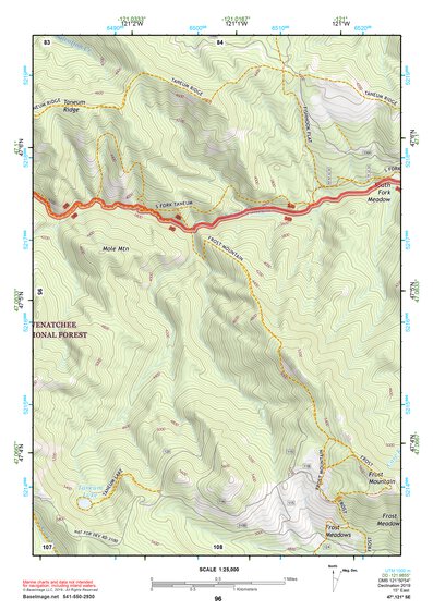47121SE Page 96 Snoqualmie Pass Topo Preview 1