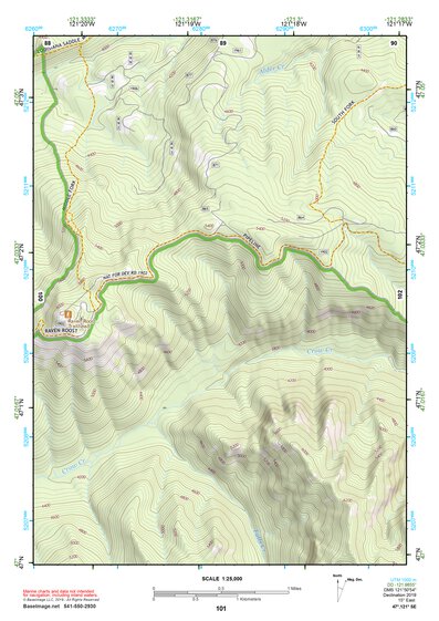 47121SE Page 101 Snoqualmie Pass Topo Preview 1