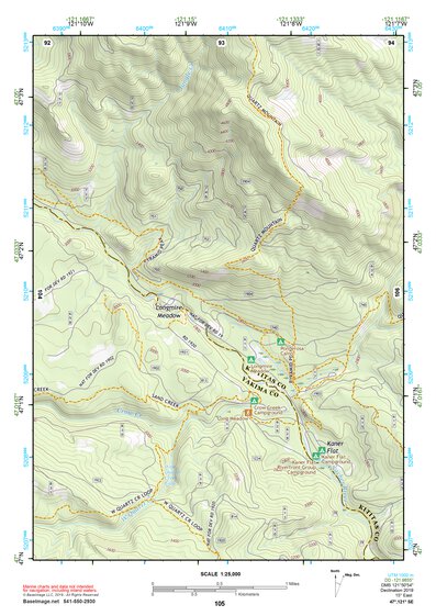 47121SE Page 105 Snoqualmie Pass Topo Preview 1