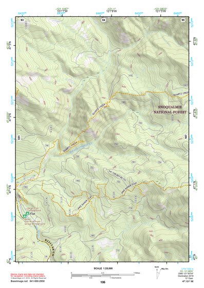 47121SE Page 106 Snoqualmie Pass Topo Preview 1