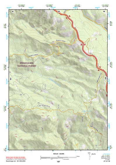 47121SE Page 107 Snoqualmie Pass Topo Preview 1