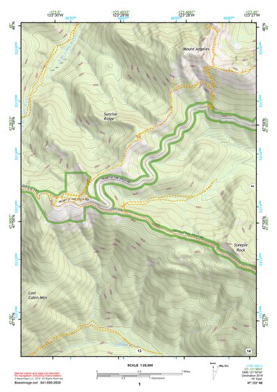 47123NE Page 1 Mount Olympus Topo Preview 1
