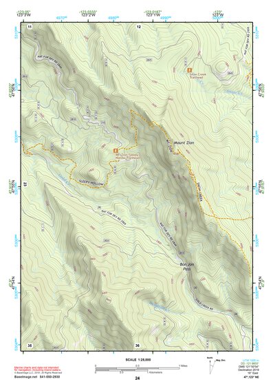 47123NE Page 24 Mount Olympus Topo Preview 1