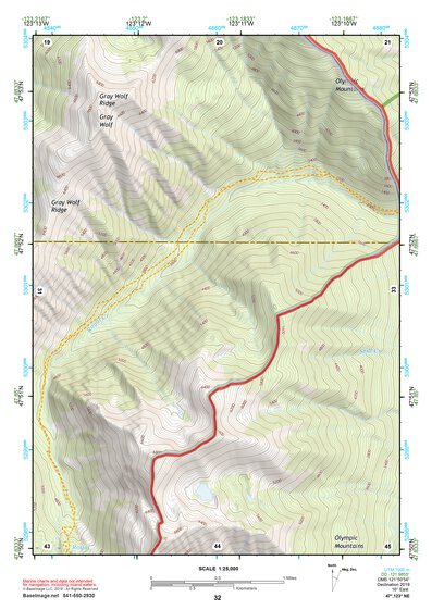 47123NE Page 32 Mount Olympus Topo Preview 1