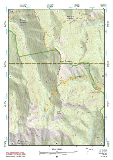47123NE Page 35 Mount Olympus Topo Preview 1