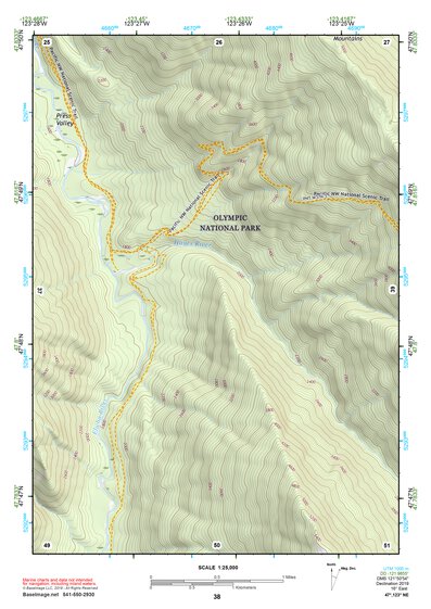 47123NE Page 38 Mount Olympus Topo Preview 1