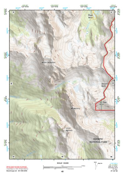 47123NE Page 43 Mount Olympus Topo Preview 1