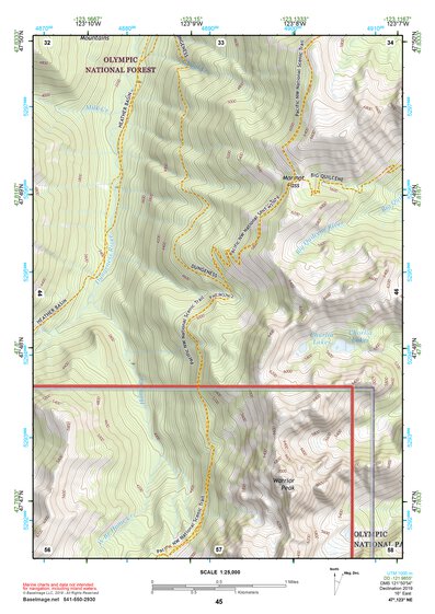 47123NE Page 45 Mount Olympus Topo Preview 1