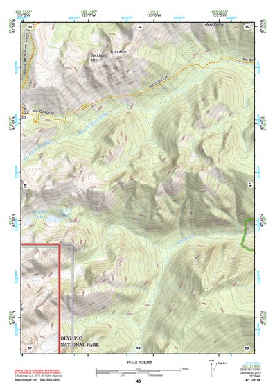 47123NE Page 46 Mount Olympus Topo Preview 1