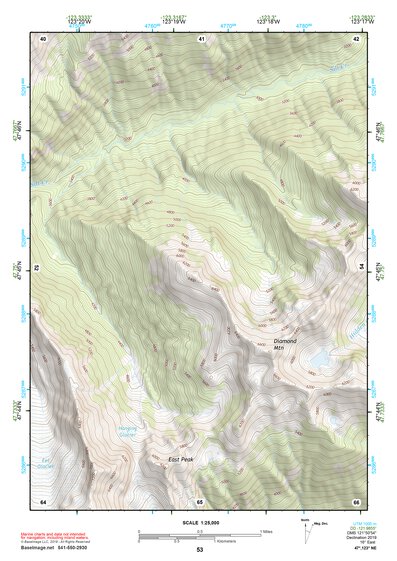 47123NE Page 53 Mount Olympus Topo Preview 1