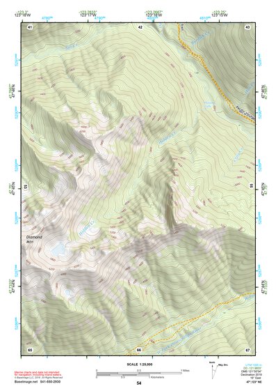 47123NE Page 54 Mount Olympus Topo Preview 1