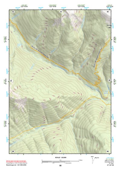 47123NE Page 55 Mount Olympus Topo Preview 1