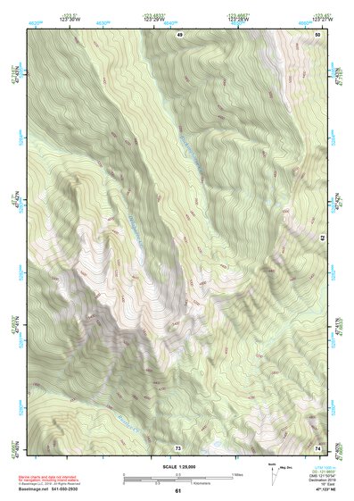 47123NE Page 61 Mount Olympus Topo Preview 1