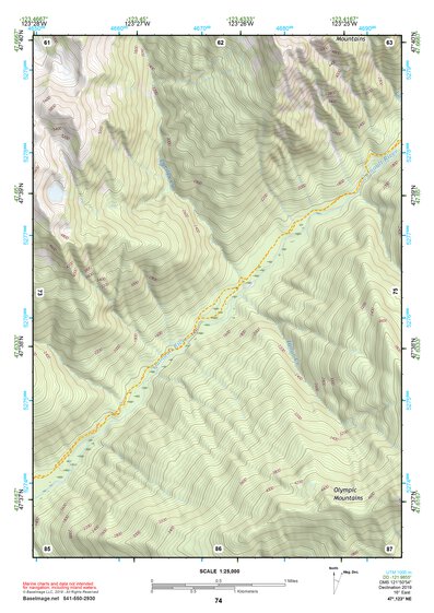 47123NE Page 74 Mount Olympus Topo Preview 1