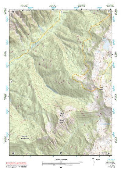 47123NE Page 75 Mount Olympus Topo Preview 1