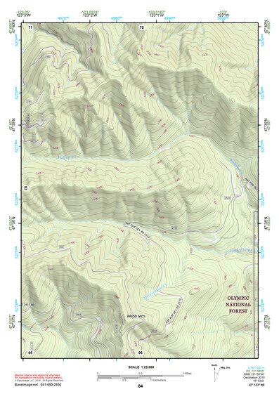 47123NE Page 84 Mount Olympus Topo Preview 1