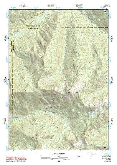 47123NE Page 85 Mount Olympus Topo Preview 1