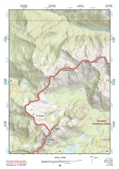 47123NE Page 89 Mount Olympus Topo Preview 1