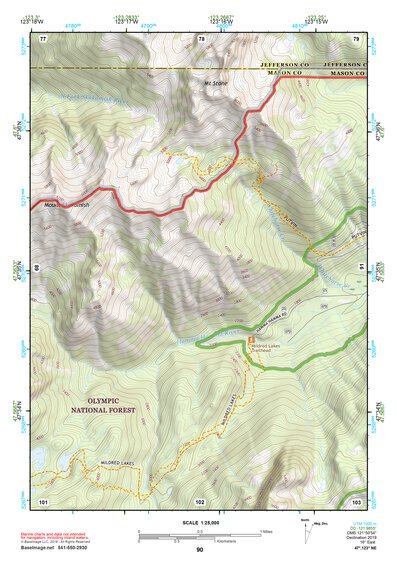 47123NE Page 90 Mount Olympus Topo Preview 1