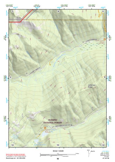 47123NE Page 92 Mount Olympus Topo Preview 1