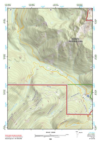 47123NE Page 100 Mount Olympus Topo Preview 1