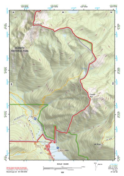 47123NE Page 101 Mount Olympus Topo Preview 1