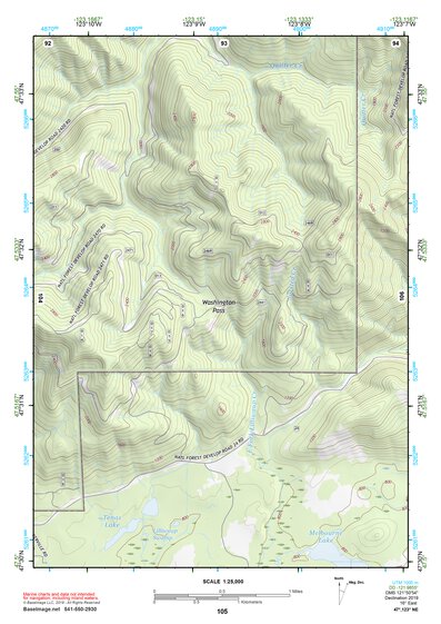 47123NE Page 105 Mount Olympus Topo Preview 1