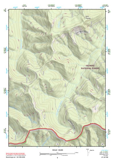 47123NW Page 1 Mount Olympus Topo Preview 1