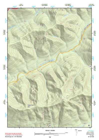 47123NW Page 13 Mount Olympus Topo Preview 1