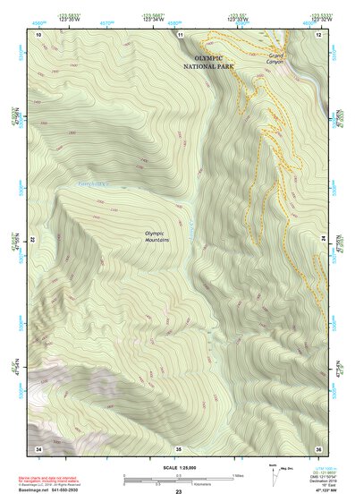 47123NW Page 23 Mount Olympus Topo Preview 1