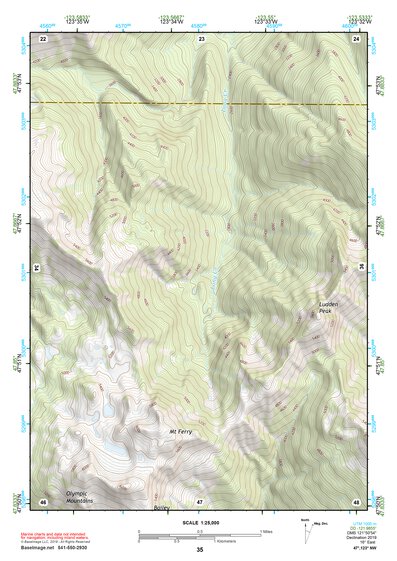 47123NW Page 35 Mount Olympus Topo Preview 1