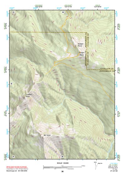 47123NW Page 36 Mount Olympus Topo Preview 1