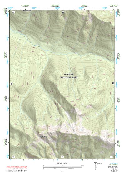 47123NW Page 41 Mount Olympus Topo Preview 1