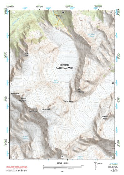 47123NW Page 44 Mount Olympus Topo Preview 1