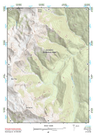 47123NW Page 47 Mount Olympus Topo Preview 1