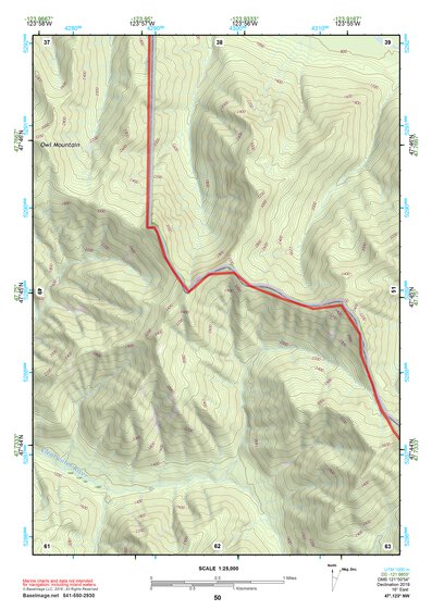 47123NW Page 50 Mount Olympus Topo Preview 1