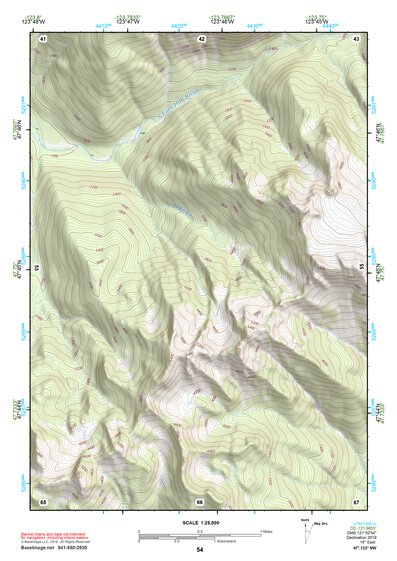 47123NW Page 54 Mount Olympus Topo Preview 1