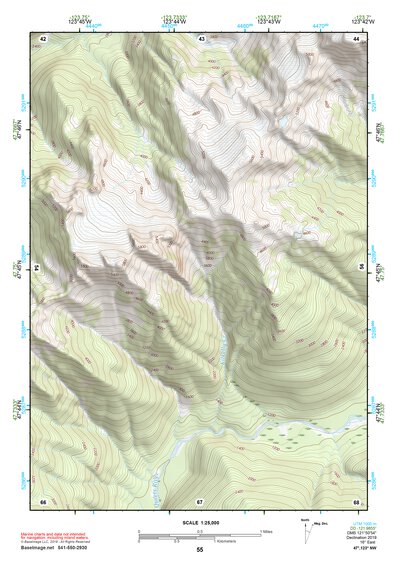 47123NW Page 55 Mount Olympus Topo Preview 1