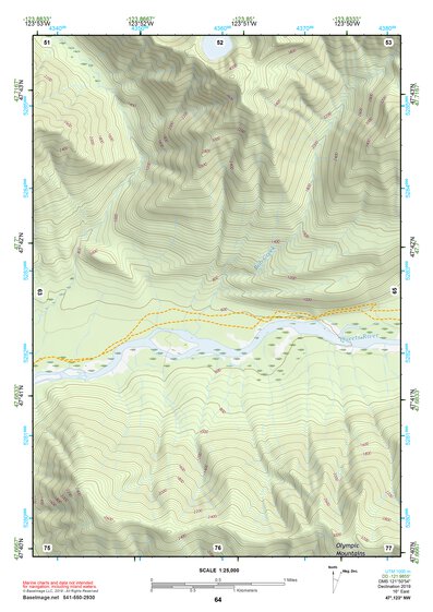 47123NW Page 64 Mount Olympus Topo Preview 1