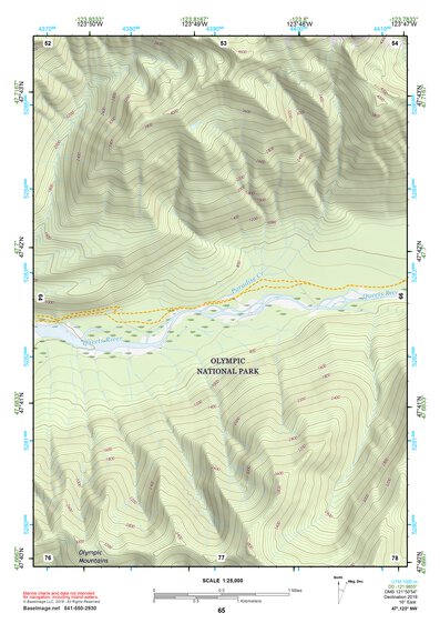 47123NW Page 65 Mount Olympus Topo Preview 1