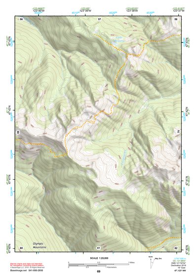 47123NW Page 69 Mount Olympus Topo Preview 1