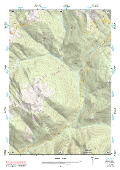 47123NW Page 70 Mount Olympus Topo Preview 1