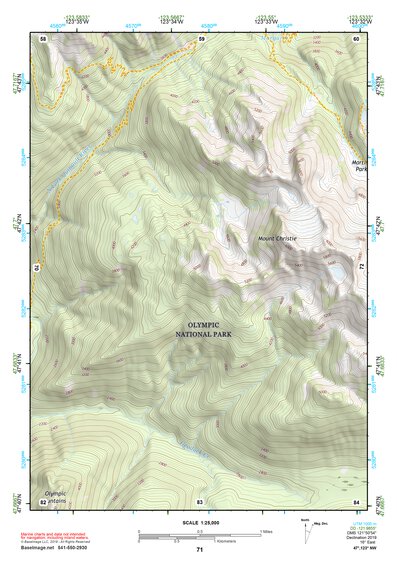 47123NW Page 71 Mount Olympus Topo Preview 1