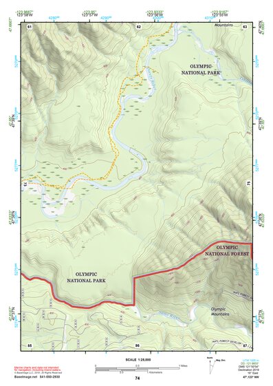 47123NW Page 74 Mount Olympus Topo Preview 1
