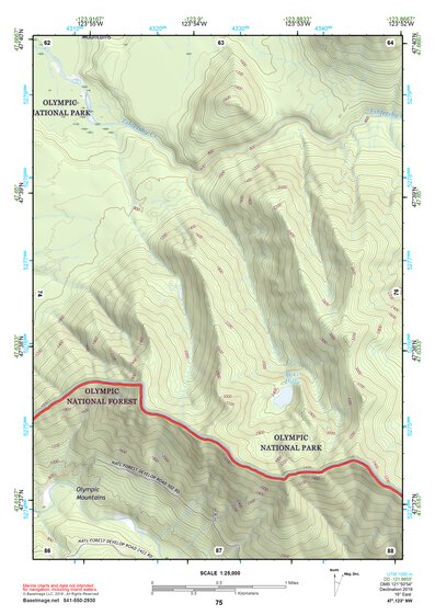 47123NW Page 75 Mount Olympus Topo Preview 1