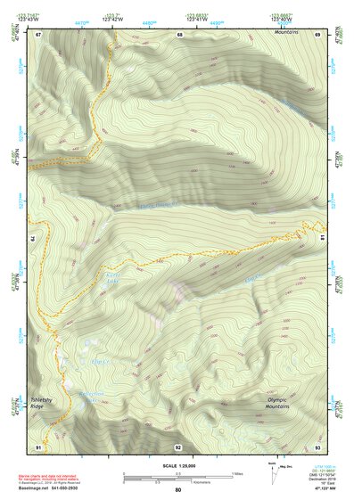 47123NW Page 80 Mount Olympus Topo Preview 1