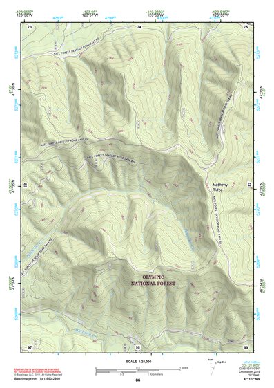 47123NW Page 86 Mount Olympus Topo Preview 1