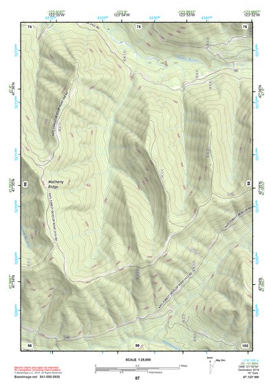 47123NW Page 87 Mount Olympus Topo Preview 1