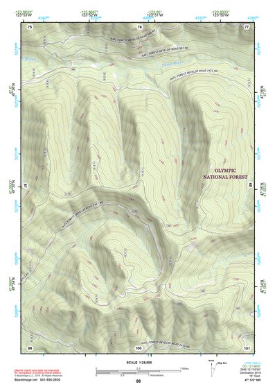 47123NW Page 88 Mount Olympus Topo Preview 1