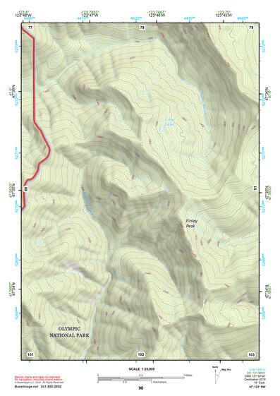 47123NW Page 90 Mount Olympus Topo Preview 1